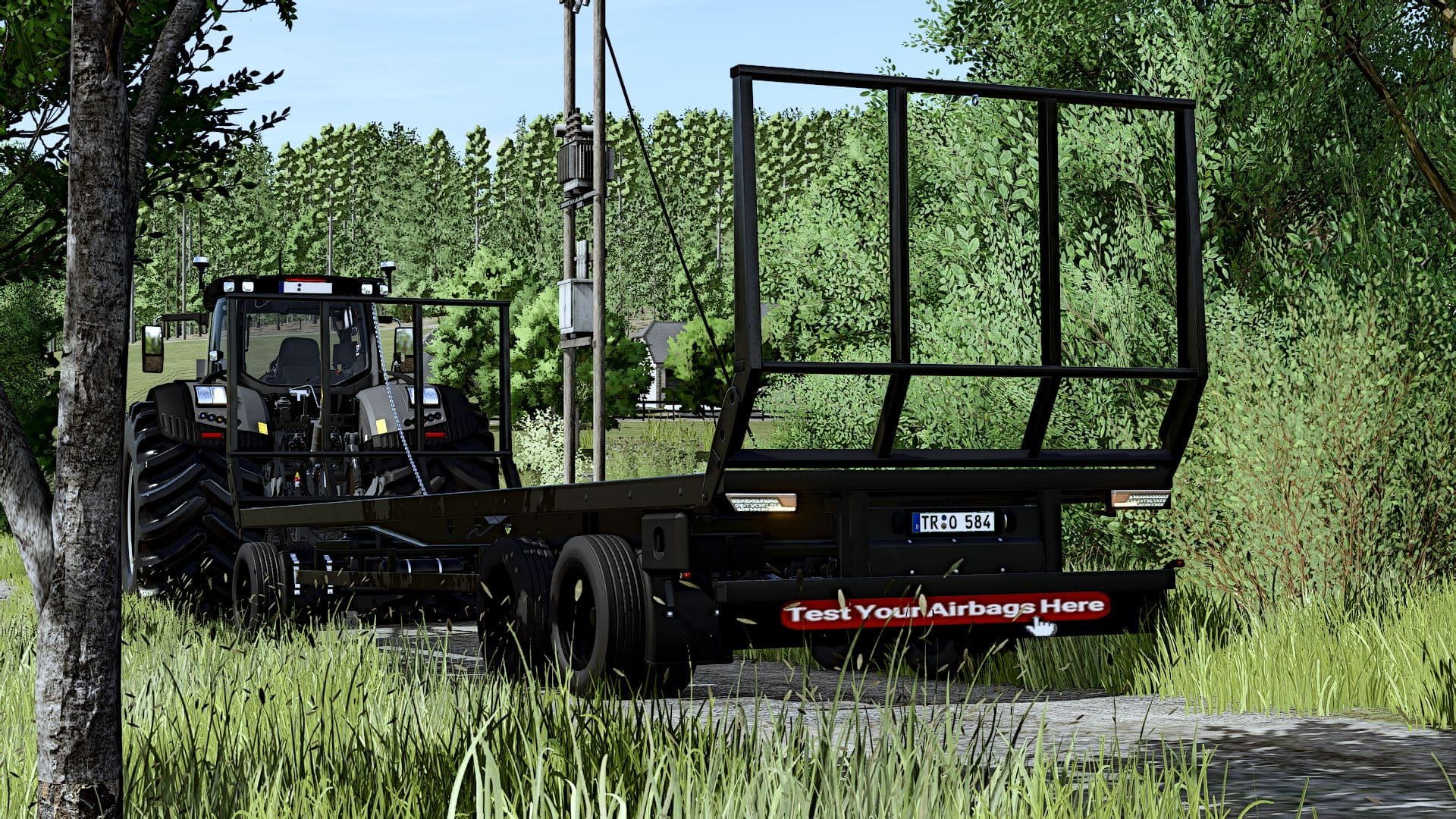 Flatbed trailer with a completely redesigned rear and IC