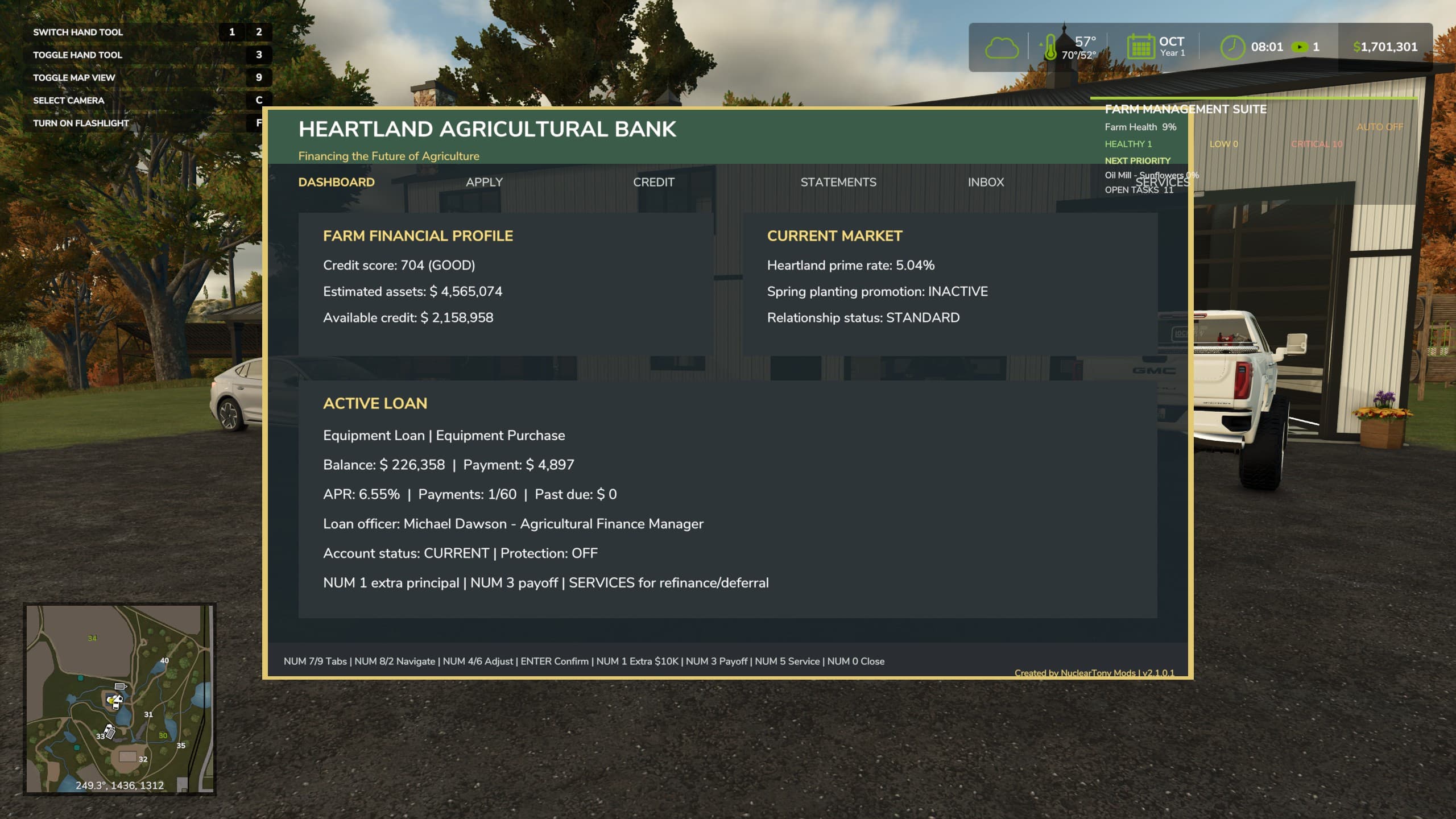 Heartland Agricultural Bank (Realistic Loan System)
