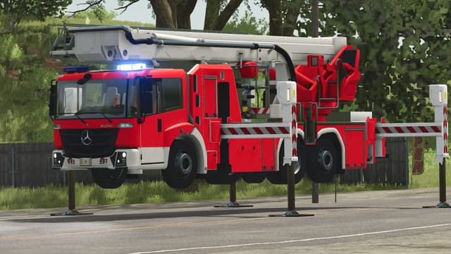 Mercedes Benz Econic WISS telescopic mast platform