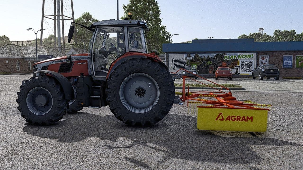 Agram Mounted Single-Rotor Windrower