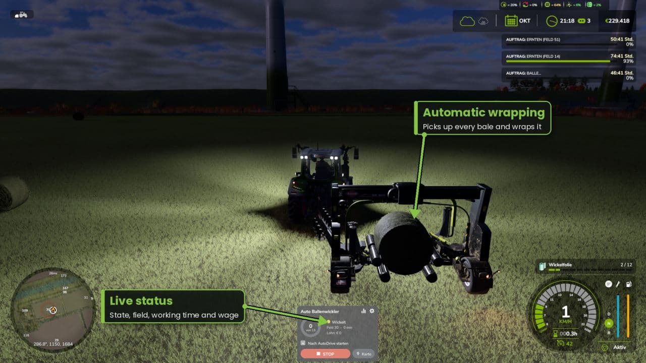 Auto Bale Wrapper