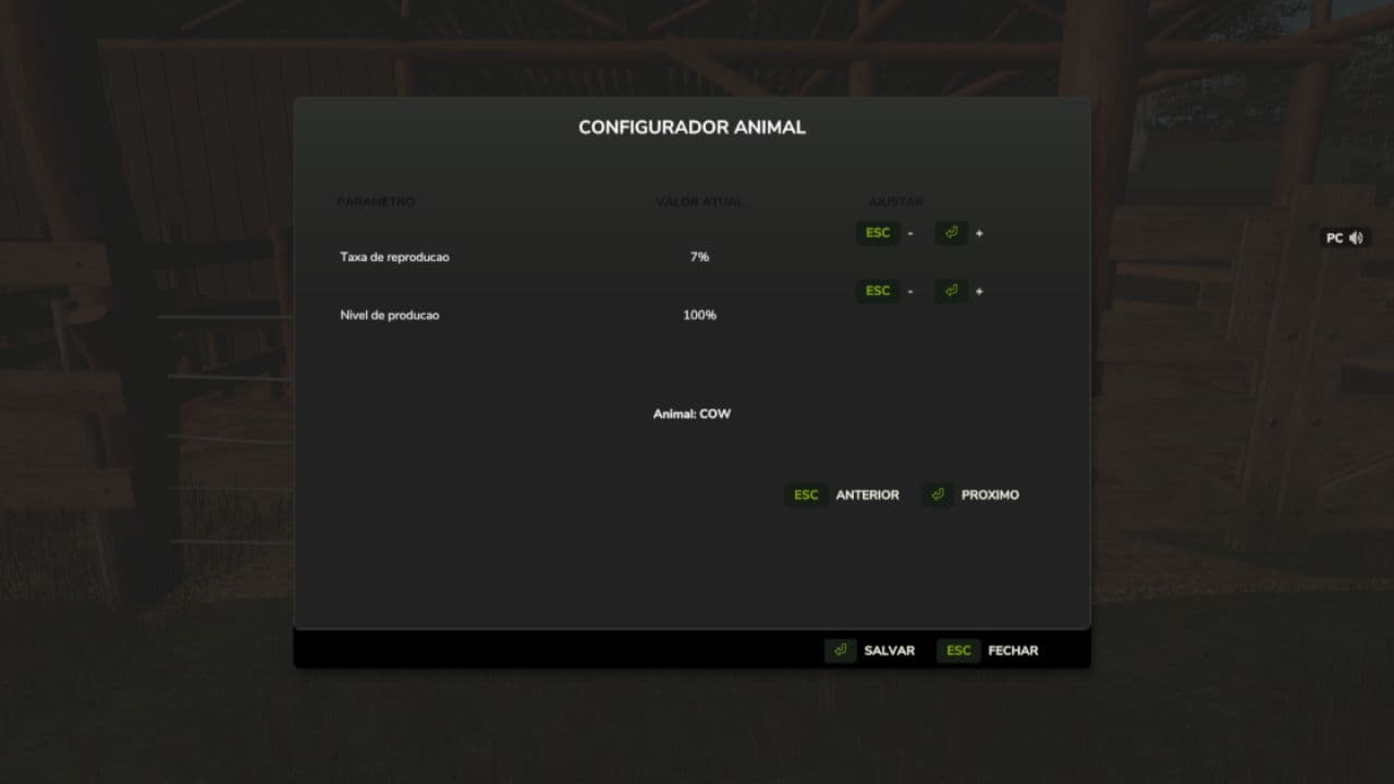 Configurable Animal Reproduction