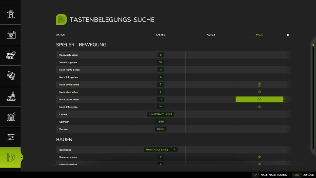 Keybind search