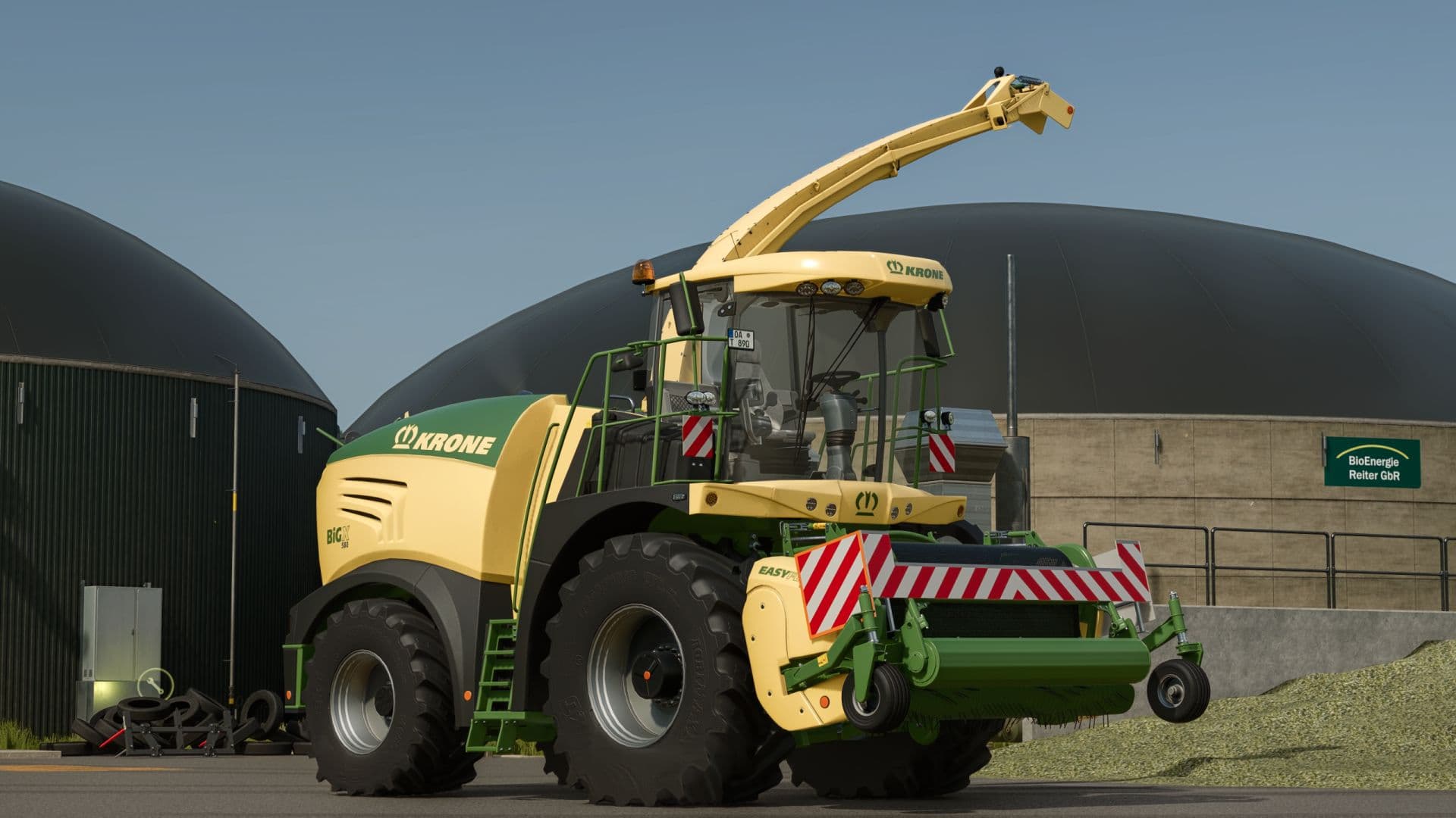 Krone Easy Flow 300S with warning panel