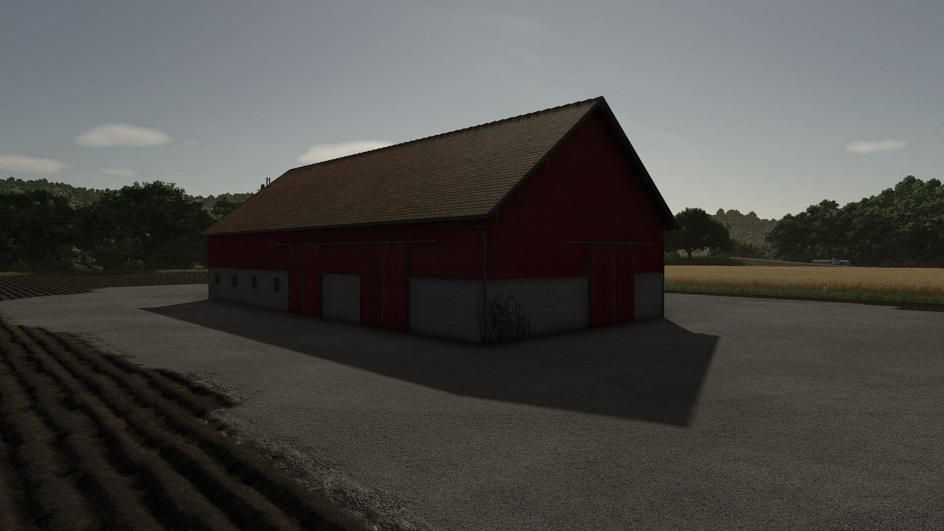 Swedish machine hall with hayloft