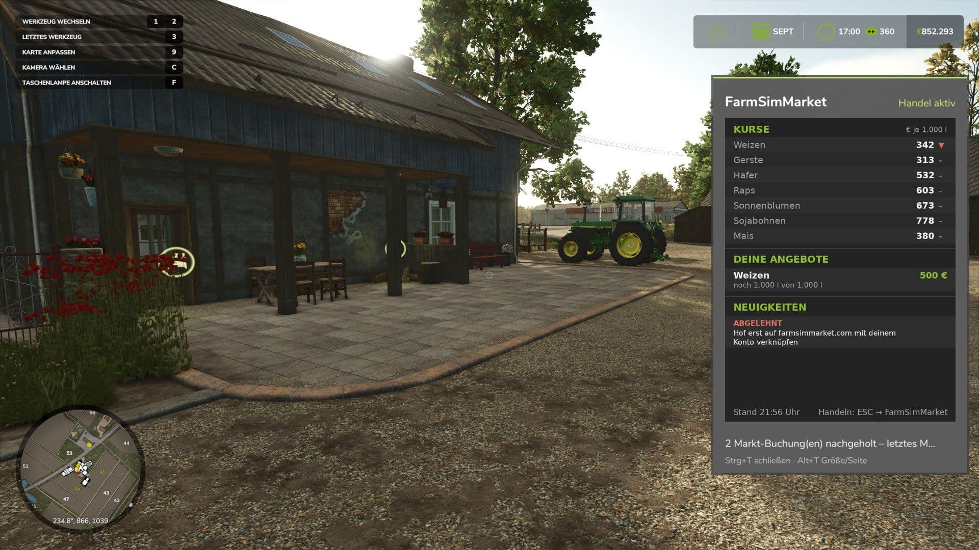 FarmSimMarket – Player Market & Rankings