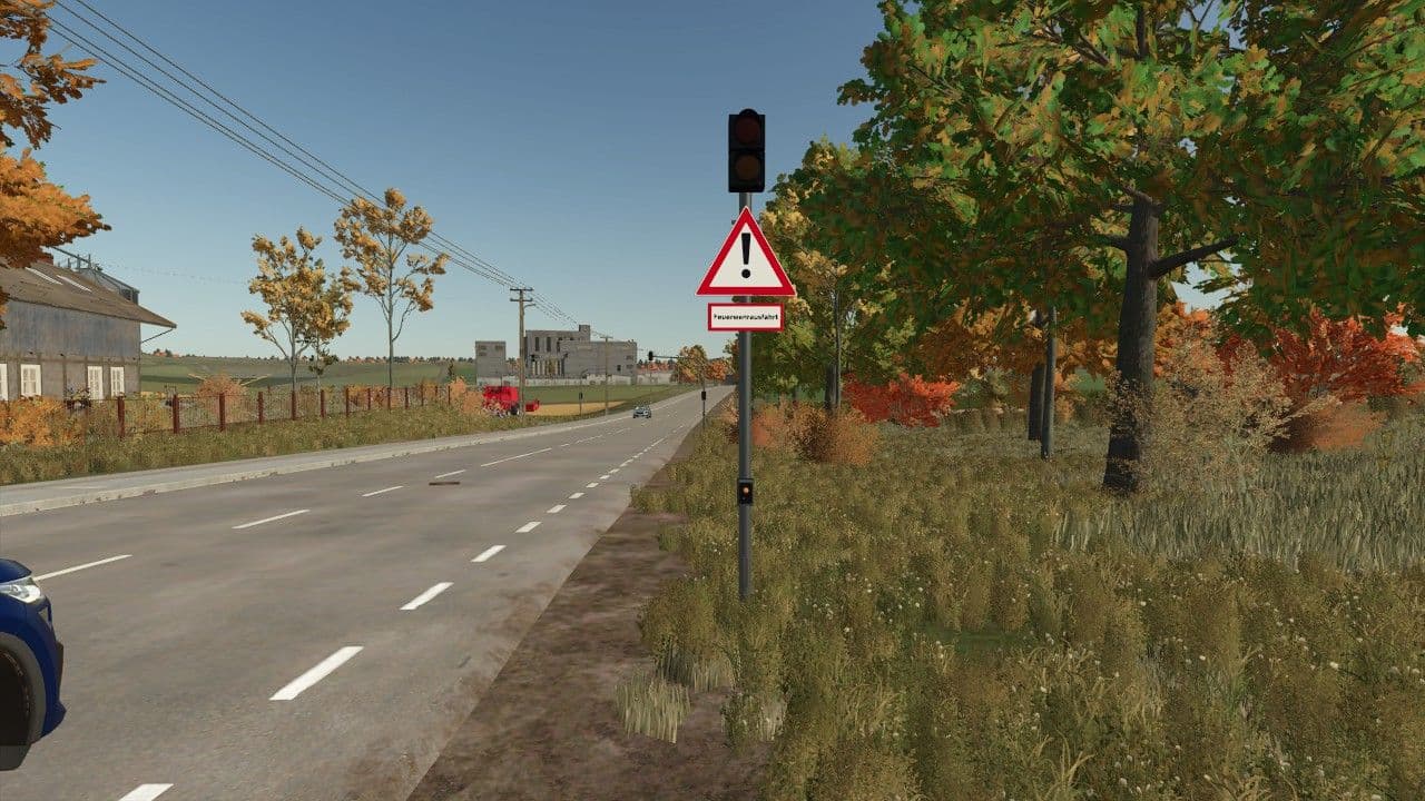 Fire station exit traffic light