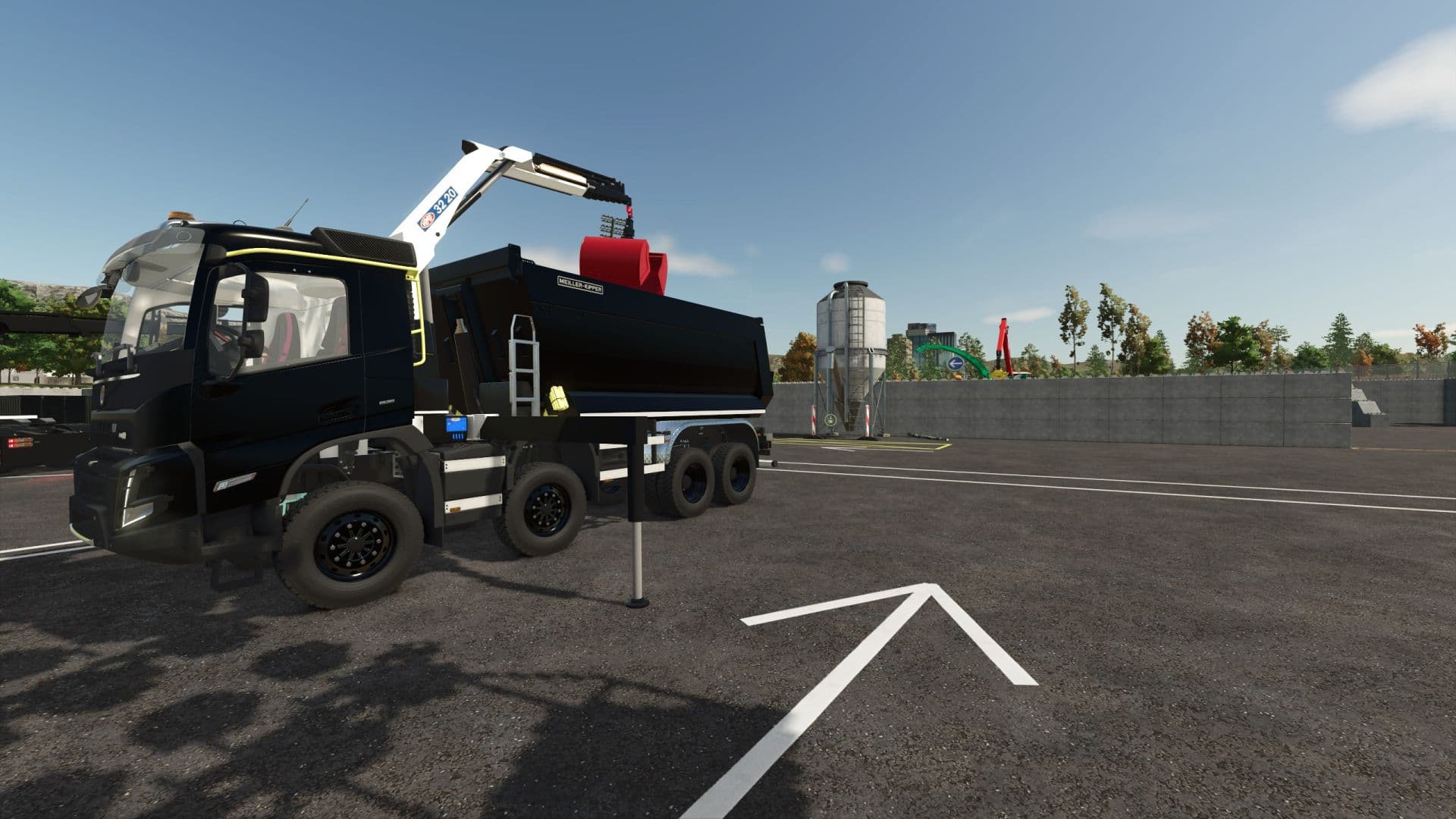 Volvo FMX Tipper HMF 3220 Crane