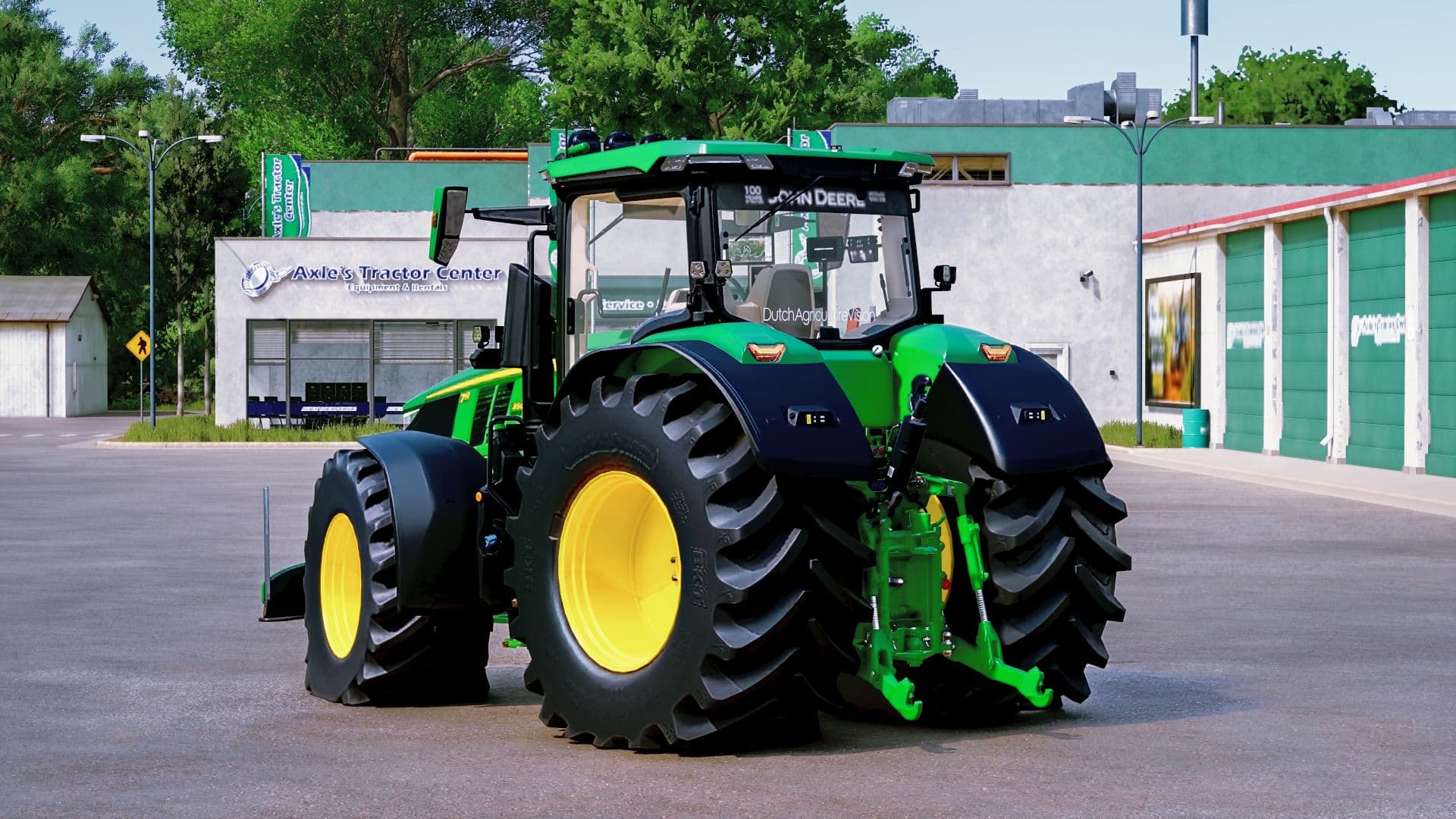 Dav Window Sticker John Deere 7R Edit v1.0 - Farming simulator 25 mod